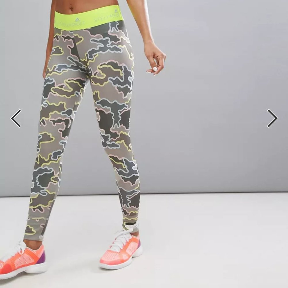Adidas x Stella Sport Performance Camoflage Print Leggings